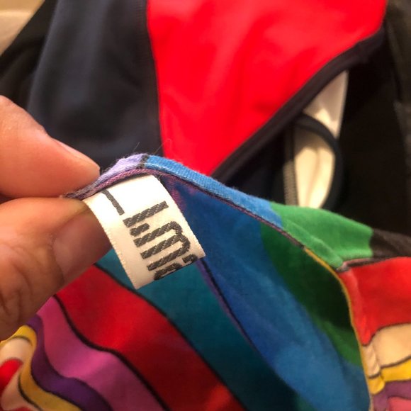 Vintage L.Magnin striped cotton openfront beach cover - Picture 3 of 10